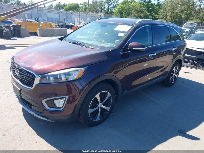 2016 Kia Sorento VIN 5XYPHDA15GG036745 IAAI salvage auction — FRONT END, Mv-907A (New York), sold $2,350 on 2026-07-28 (photo 2)