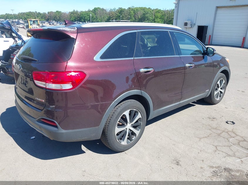 2016 Kia Sorento VIN 5XYPHDA15GG036745 IAAI salvage auction — FRONT END, Mv-907A (New York), sold $2,350 on 2026-07-28 (photo 4)