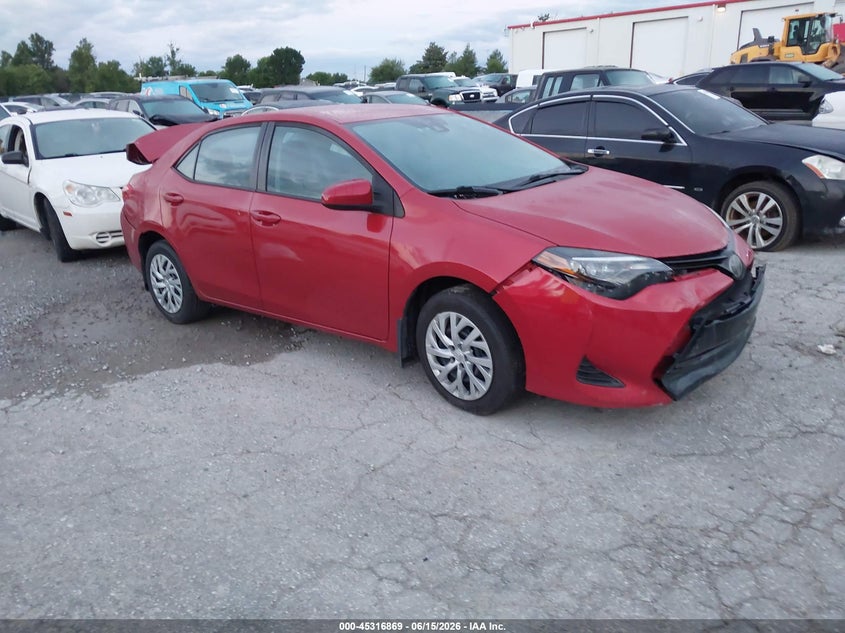 2019 Toyota Corolla VIN 5YFBURHE7KP947742 IAAI salvage auction — FRONT & REAR, Salvage (Kentucky), sold $1,700 on 2026-07-29 (photo 1)