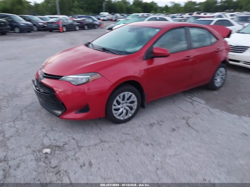 2019 Toyota Corolla VIN 5YFBURHE7KP947742 IAAI salvage auction — FRONT & REAR, Salvage (Kentucky), sold $1,700 on 2026-07-29 (photo 2)