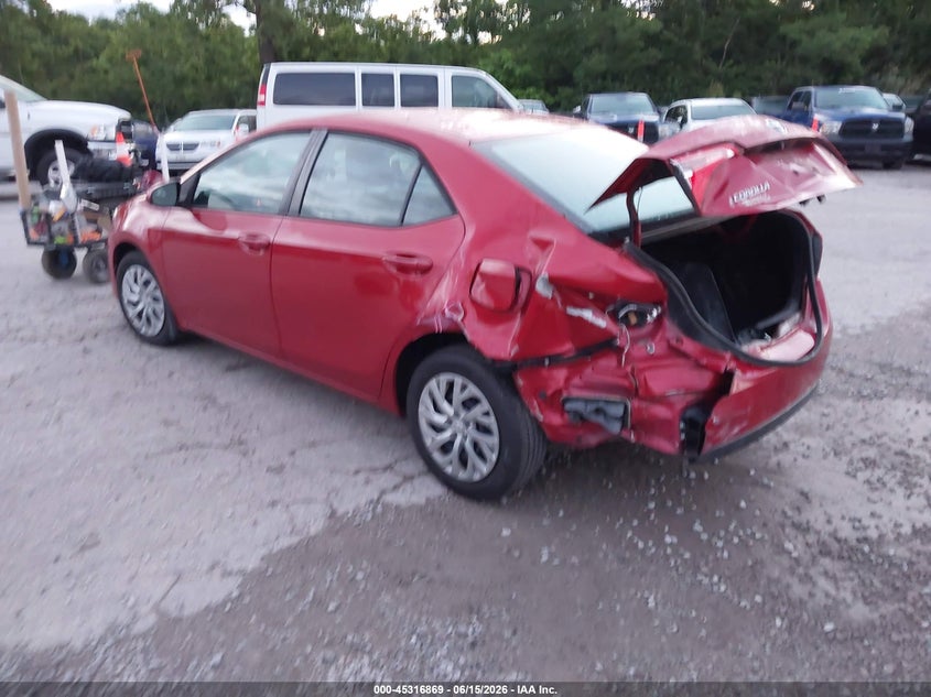 2019 Toyota Corolla VIN 5YFBURHE7KP947742 IAAI salvage auction — FRONT & REAR, Salvage (Kentucky), sold $1,700 on 2026-07-29 (photo 3)