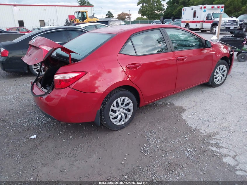 2019 Toyota Corolla VIN 5YFBURHE7KP947742 IAAI salvage auction — FRONT & REAR, Salvage (Kentucky), sold $1,700 on 2026-07-29 (photo 4)