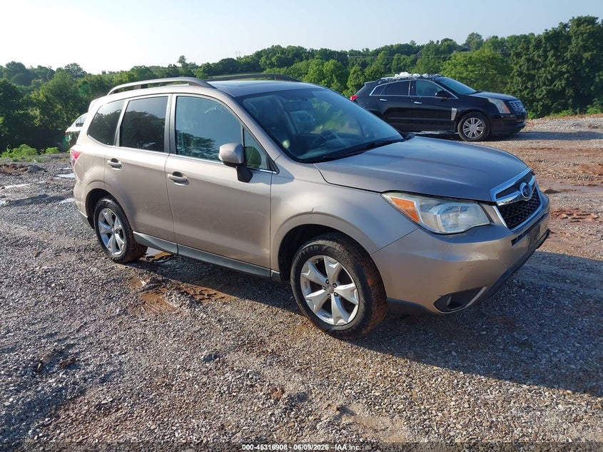 2014 Subaru Forester VIN JF2SJAMC0EH543018 IAAI salvage auction — HAIL, Salvage Title, sold $1,050 on 2026-07-13 (photo 1)