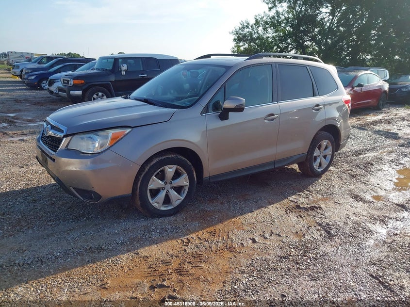 2014 Subaru Forester VIN JF2SJAMC0EH543018 IAAI salvage auction — HAIL, Salvage Title, sold $1,050 on 2026-07-13 (photo 2)