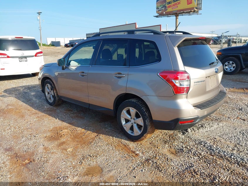 2014 Subaru Forester VIN JF2SJAMC0EH543018 IAAI salvage auction — HAIL, Salvage Title, sold $1,050 on 2026-07-13 (photo 3)