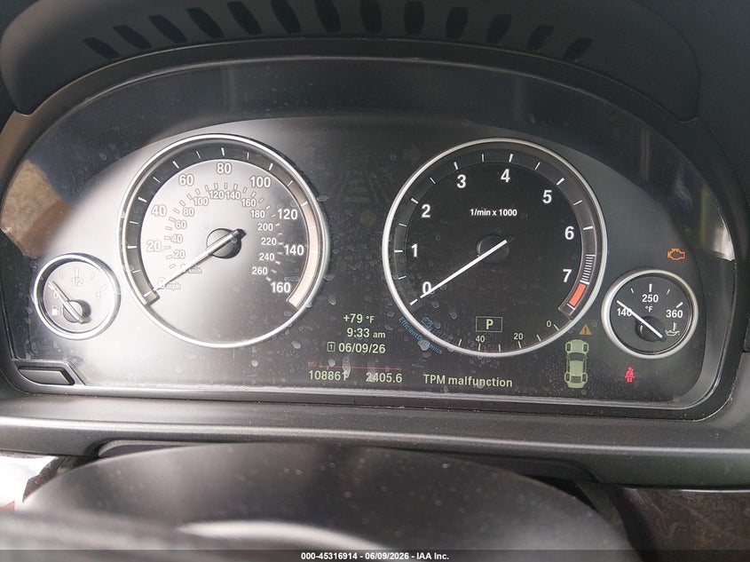2014 BMW 5er VIN WBA5A7C5XED616269 IAAI salvage auction — UNDERCARRIAGE, Salvage Title, sold $2,125 on 2026-07-29 (photo 7)