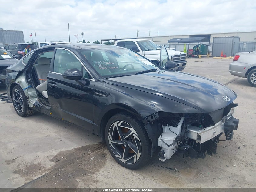 2024 Hyundai Sonata VIN KMHL14JA3RA423800 IAAI salvage auction — RIGHT SIDE, Salvage Title, sold $9,400 on 2026-08-20 (photo 6)