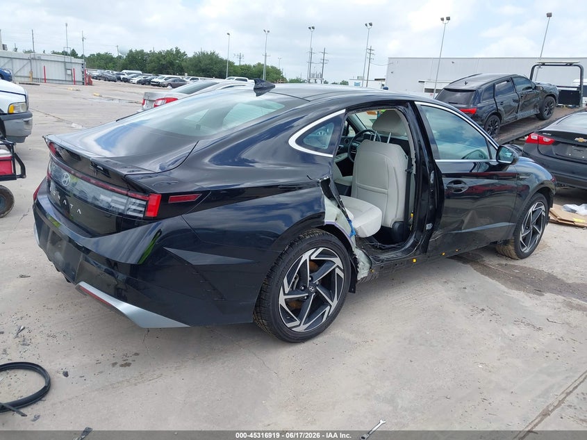 2024 Hyundai Sonata VIN KMHL14JA3RA423800 IAAI salvage auction — RIGHT SIDE, Salvage Title, sold $9,400 on 2026-08-20 (photo 4)