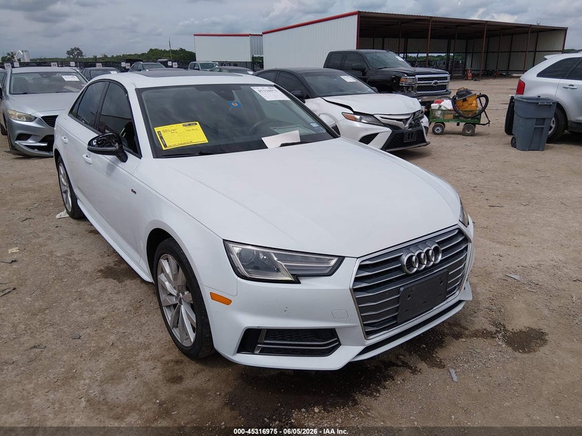 2018 Audi A4 VIN WAUKMAF44JN015356 — IAAI salvage auction photo