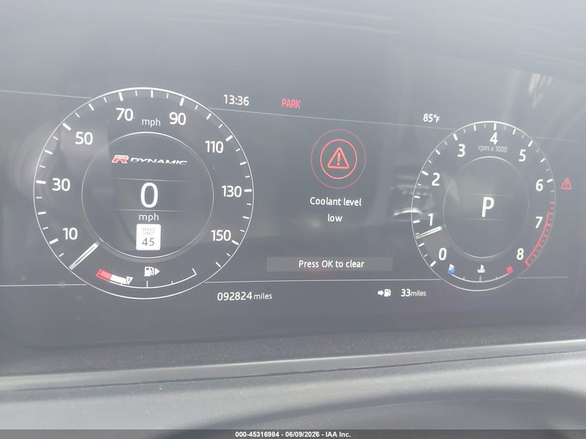 2019 Land rover Range rover velar VIN SALYL2EX8KA206197 IAAI salvage auction — FRONT END, Salvage Title, sold $50 on 2026-07-08 (photo 7)
