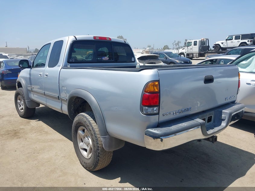 2000 Toyota Tundra VIN 5TBBT4419YS022591 IAAI salvage auction — RIGHT SIDE, Salvage (California), sold $2,350 on 2026-07-22 (photo 3)