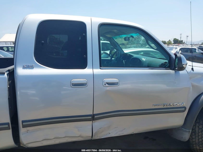 2000 Toyota Tundra VIN 5TBBT4419YS022591 IAAI salvage auction — RIGHT SIDE, Salvage (California), sold $2,350 on 2026-07-22 (photo 6)