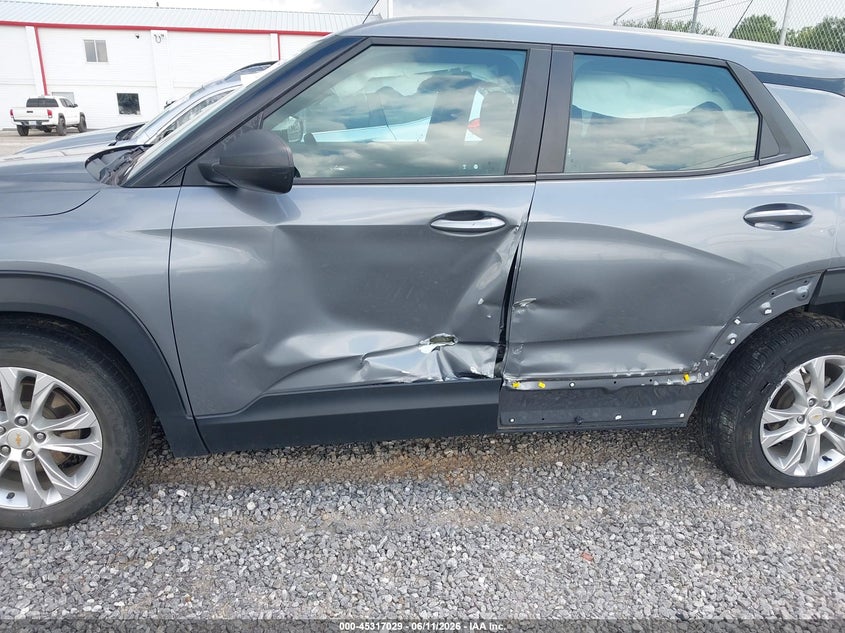 2021 Chevrolet Trailblazer VIN KL79MMS27MB165150 IAAI salvage auction — LEFT SIDE, Salvage (North Carolina), sold $3,100 on 2026-07-24 (photo 6)