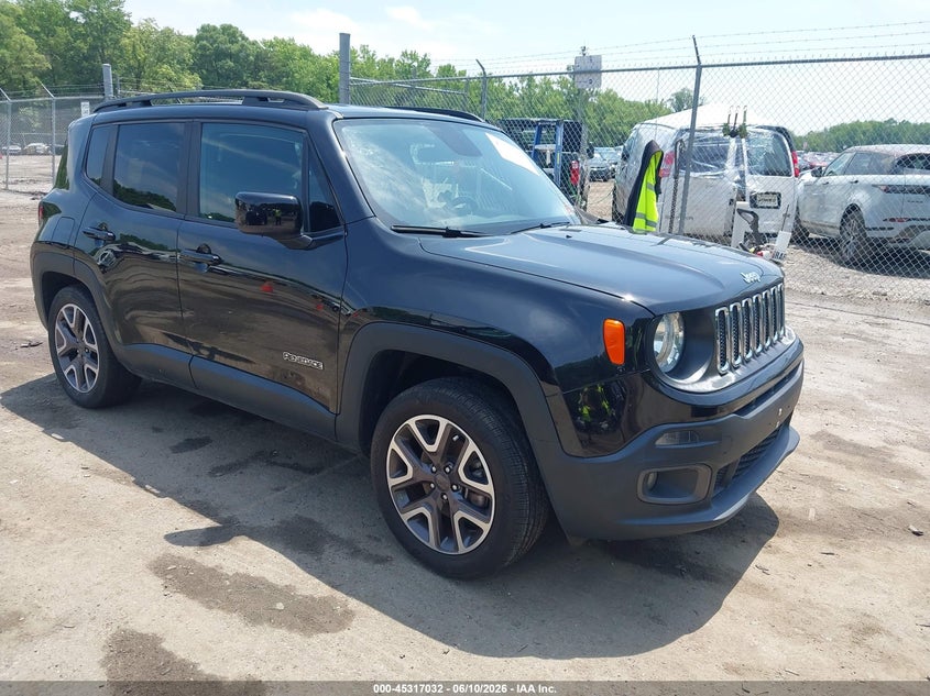 2017 Jeep Renegade VIN ZACCJBBB8HPE42020 IAAI salvage auction — LEFT REAR, Salvage - Greater Than 75% (Maryland), sold $1,800 on 2026-08-11 (photo 1)
