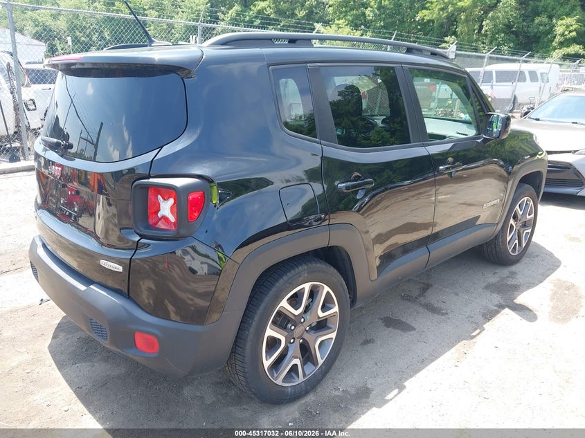 2017 Jeep Renegade VIN ZACCJBBB8HPE42020 IAAI salvage auction — LEFT REAR, Salvage - Greater Than 75% (Maryland), sold $1,800 on 2026-08-11 (photo 4)