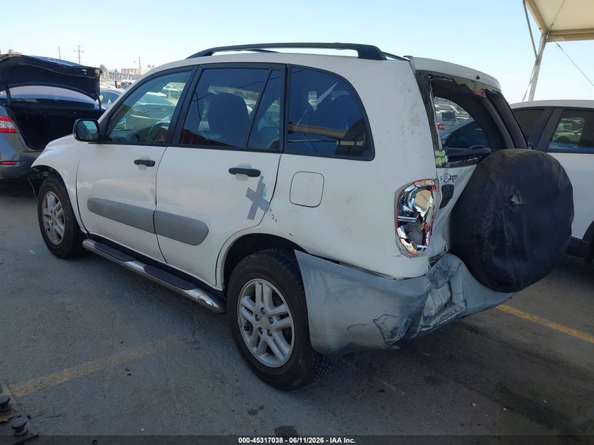 2001 Toyota Rav 4 VIN JTEGH20VX10018601 IAAI salvage auction — REAR END, Salvage (California), sold $525 on 2026-07-08 (photo 3)