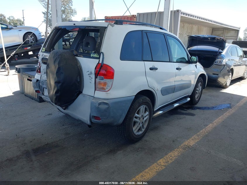 2001 Toyota Rav 4 VIN JTEGH20VX10018601 IAAI salvage auction — REAR END, Salvage (California), sold $525 on 2026-07-08 (photo 4)