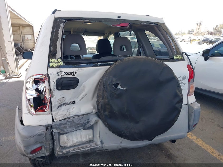 2001 Toyota Rav 4 VIN JTEGH20VX10018601 IAAI salvage auction — REAR END, Salvage (California), sold $525 on 2026-07-08 (photo 6)