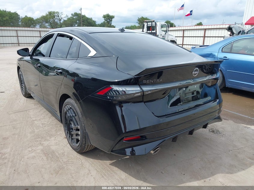 2026 Nissan Sentra VIN 3N1AB9DV3TY274086 IAAI salvage auction — RIGHT SIDE, Original (Texas), sold $13,000 on 2026-08-28 (photo 3)