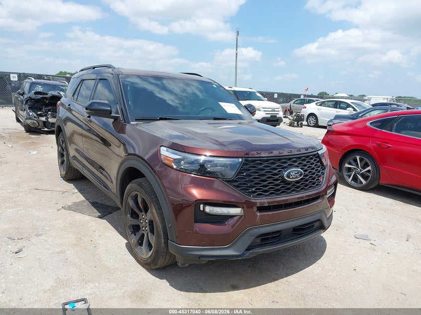 2020 Ford Explorer VIN 1FM5K8GC1LGC09270 IAAI salvage auction — SIDE, Original (Texas), sold $7,600 on 2026-07-28 (photo 1)