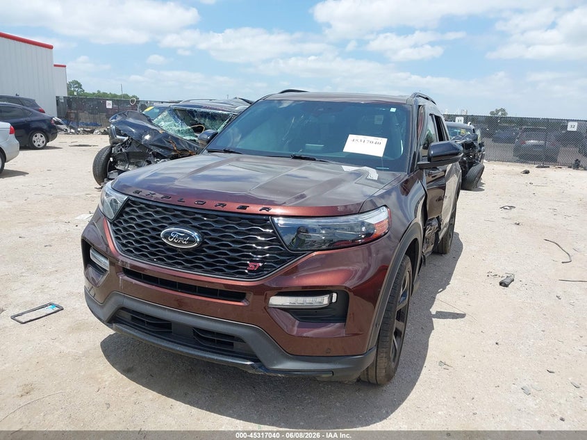 2020 Ford Explorer VIN 1FM5K8GC1LGC09270 IAAI salvage auction — SIDE, Original (Texas), sold $7,600 on 2026-07-28 (photo 2)