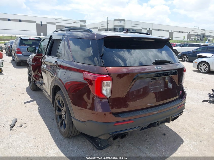 2020 Ford Explorer VIN 1FM5K8GC1LGC09270 IAAI salvage auction — SIDE, Original (Texas), sold $7,600 on 2026-07-28 (photo 3)