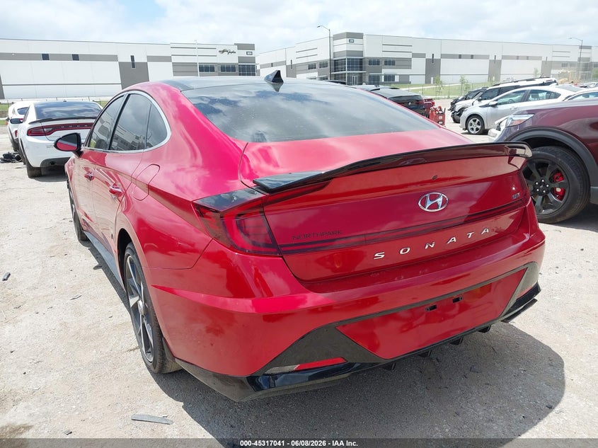 2021 Hyundai Sonata VIN 5NPEJ4J23MH082681 IAAI salvage auction — FRONT END, Salvage Title, sold $4,550 on 2026-07-28 (photo 3)
