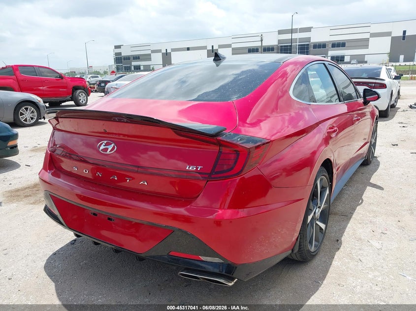 2021 Hyundai Sonata VIN 5NPEJ4J23MH082681 IAAI salvage auction — FRONT END, Salvage Title, sold $4,550 on 2026-07-28 (photo 4)