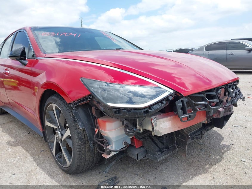 2021 Hyundai Sonata VIN 5NPEJ4J23MH082681 IAAI salvage auction — FRONT END, Salvage Title, sold $4,550 on 2026-07-28 (photo 6)