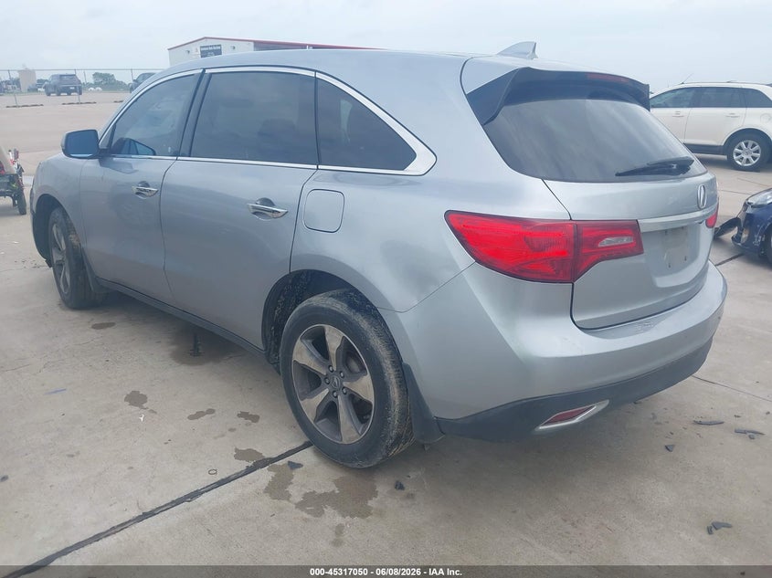 2016 Acura Mdx VIN 5FRYD3H23GB019442 IAAI salvage auction — RIGHT FRONT, Salvage Title, sold $1,600 on 2026-09-04 (photo 3)