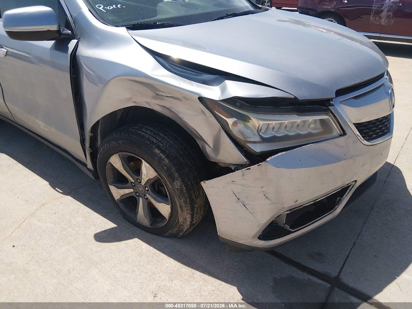 2016 Acura Mdx VIN 5FRYD3H23GB019442 IAAI salvage auction — Unknown, Salvage Title, sold $2,200 on 2026-09-12 (photo 6)