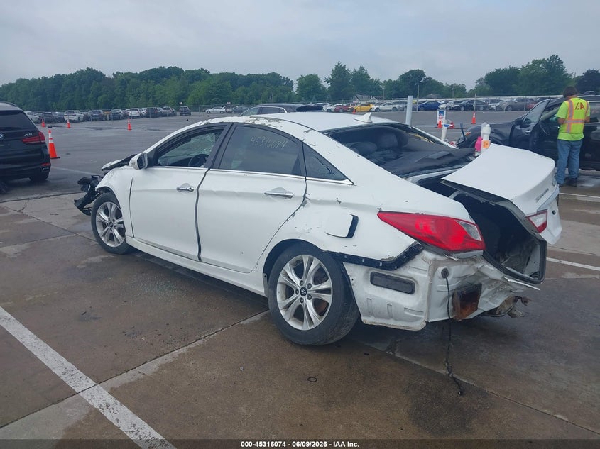 2011 Hyundai Sonata VIN 5NPEC4AC0BH083089 IAAI salvage auction — ROLLOVER, Clear (Indiana), sold $100 on 2026-07-10 (photo 3)