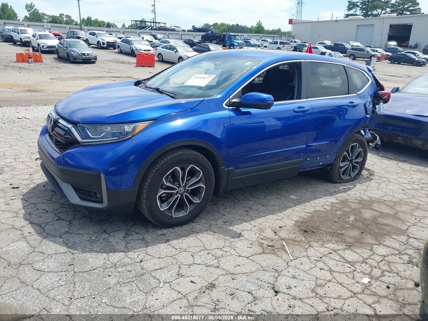 2022 Honda Cr-v VIN 7FARW1H53NE011034 IAAI salvage auction — REAR END, Salvage (Georgia), sold $7,700 on 2026-07-15 (photo 2)