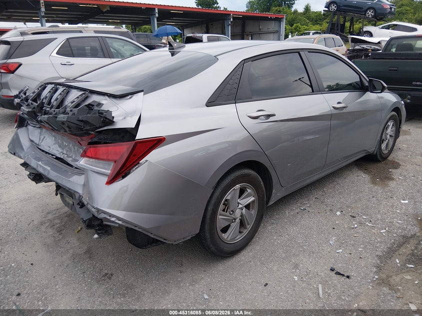 2025 Hyundai Elantra VIN KMHLL4DG1SU074246 IAAI salvage auction — REAR END, Salvage (Louisiana), sold $5,100 on 2026-07-28 (photo 4)