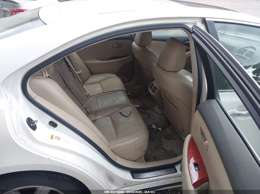 2008 Lexus ES VIN JTHBJ46G282237511 IAAI salvage auction — NORMAL WEAR, Clear (Georgia), sold $925 on 2026-07-10 (photo 8)