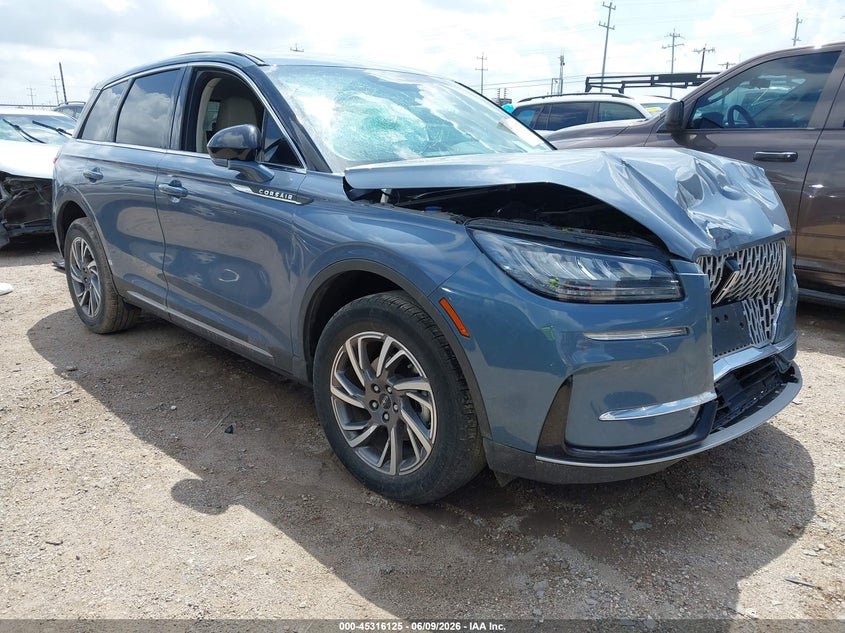 2023 Lincoln Corsair VIN 5LMCJ1CA6PUL25736 IAAI salvage auction — FRONT END, Salvage Title, sold $6,050 on 2026-07-27 (photo 1)