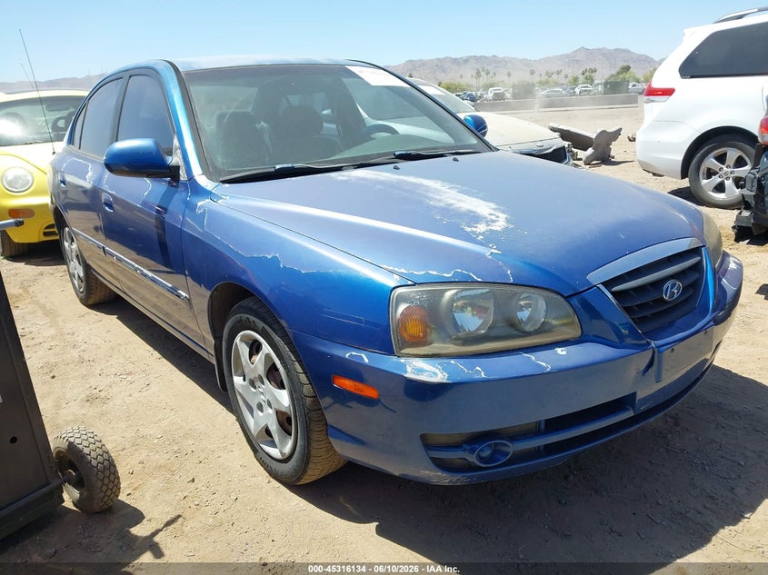 2006 Hyundai Elantra VIN KMHDN46D86U233111 IAAI salvage auction — NORMAL WEAR, Clear-Dealer Only (Arizona), sold $400 on 2026-07-28 (photo 1)