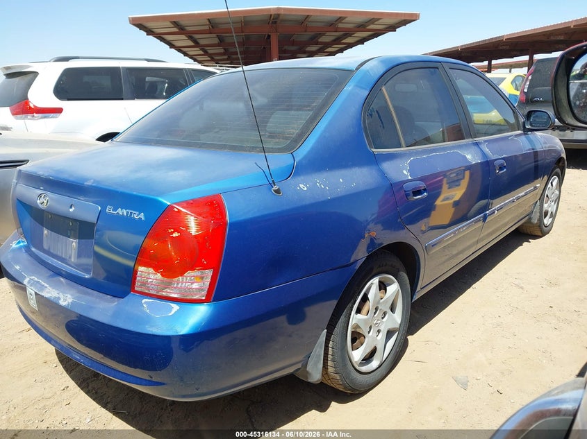 2006 Hyundai Elantra VIN KMHDN46D86U233111 IAAI salvage auction — NORMAL WEAR, Clear-Dealer Only (Arizona), sold $400 on 2026-07-28 (photo 4)