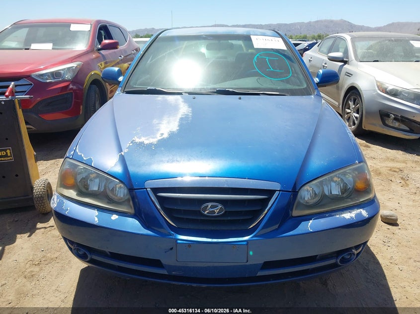 2006 Hyundai Elantra VIN KMHDN46D86U233111 IAAI salvage auction — NORMAL WEAR, Clear-Dealer Only (Arizona), sold $400 on 2026-07-28 (photo 6)