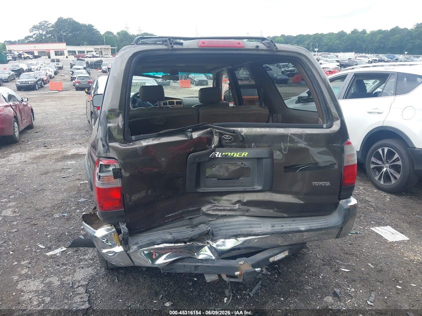 1998 Toyota 4runner VIN JT3GN86R3W0083196 IAAI salvage auction — REAR END, Salvage (Idaho), sold $25 on 2026-07-29 (photo 6)