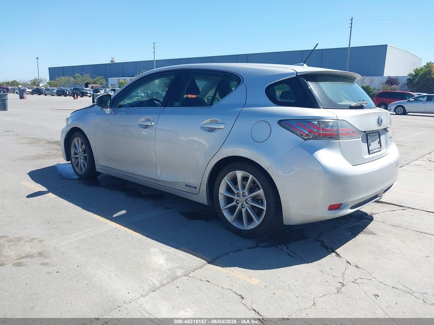 2012 Lexus Ct VIN JTHKD5BH9C2120478 IAAI salvage auction — NORMAL WEAR, Clear - Dealer Only (California), sold $5,350 on 2026-07-06 (photo 3)