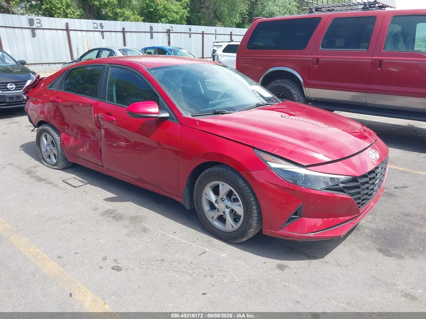 2022 Hyundai Elantra VIN KMHLL4AG3NU308685 IAAI salvage auction — REAR END, Salvage Title, sold $1,000 on 2026-07-30 (photo 1)