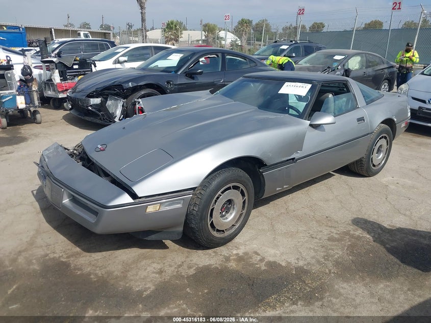 1985 Chevrolet Corvette VIN 1G1YY0783F5113968 IAAI salvage auction — RIGHT FRONT, Salvage (California), sold $125 on 2026-09-23 (photo 2)
