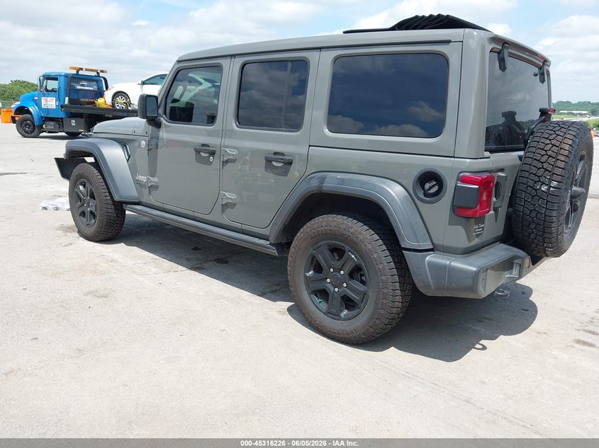 2020 Jeep Wrangler / VIN 1C4HJXDG4LW293452 IAAI salvage auction — FRONT END, Salvage Title, sold $8,300 on 2026-07-09 (photo 3)