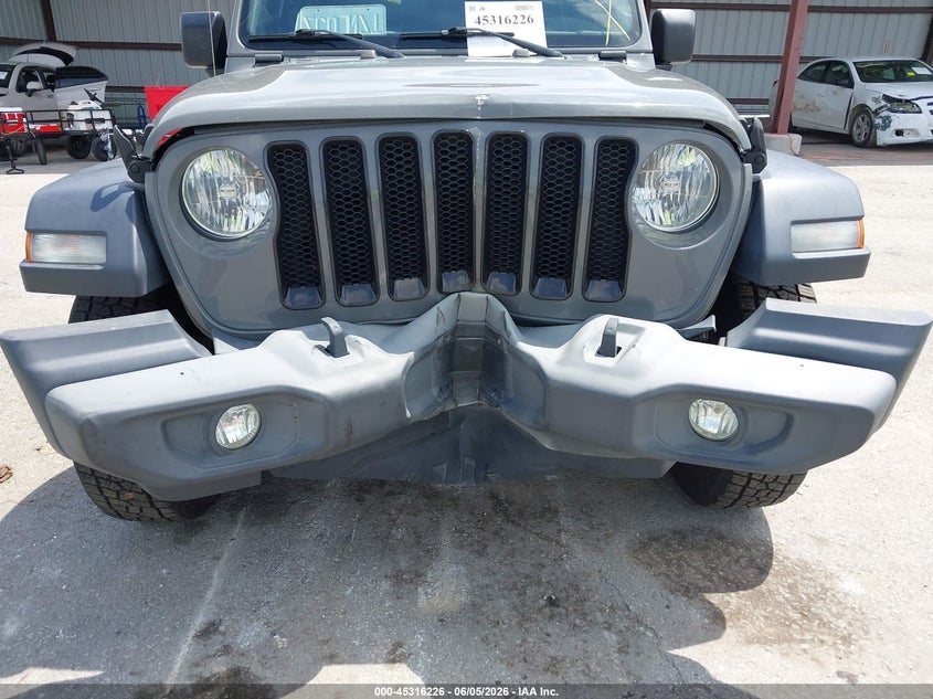 2020 Jeep Wrangler / VIN 1C4HJXDG4LW293452 IAAI salvage auction — FRONT END, Salvage Title, sold $8,300 on 2026-07-09 (photo 6)