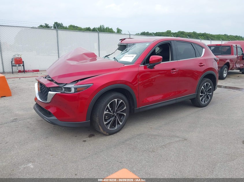 2022 Mazda Cx-5 VIN JM3KFBEM7N0627808 IAAI salvage auction — RIGHT SIDE, Salvage Title, sold $4,300 on 2026-07-23 (photo 2)