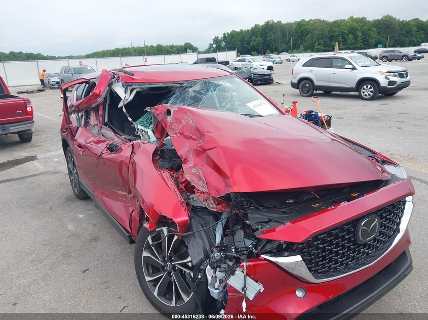 2022 Mazda Cx-5 VIN JM3KFBEM7N0627808 IAAI salvage auction — RIGHT SIDE, Salvage Title, sold $4,300 on 2026-07-23 (photo 6)