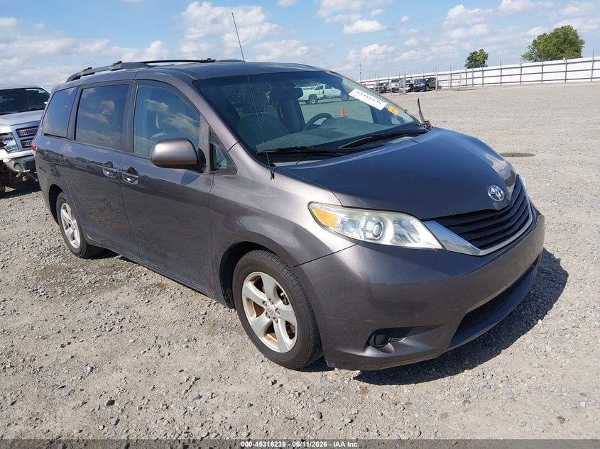 2012 Toyota Sienna VIN 5TDKK3DC1CS278447 IAAI salvage auction — FRONT END, Clear (Arkansas), sold $2,225 on 2026-07-20 (photo 1)