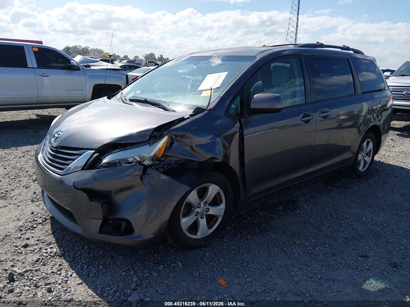 2012 Toyota Sienna VIN 5TDKK3DC1CS278447 IAAI salvage auction — FRONT END, Clear (Arkansas), sold $2,225 on 2026-07-20 (photo 2)