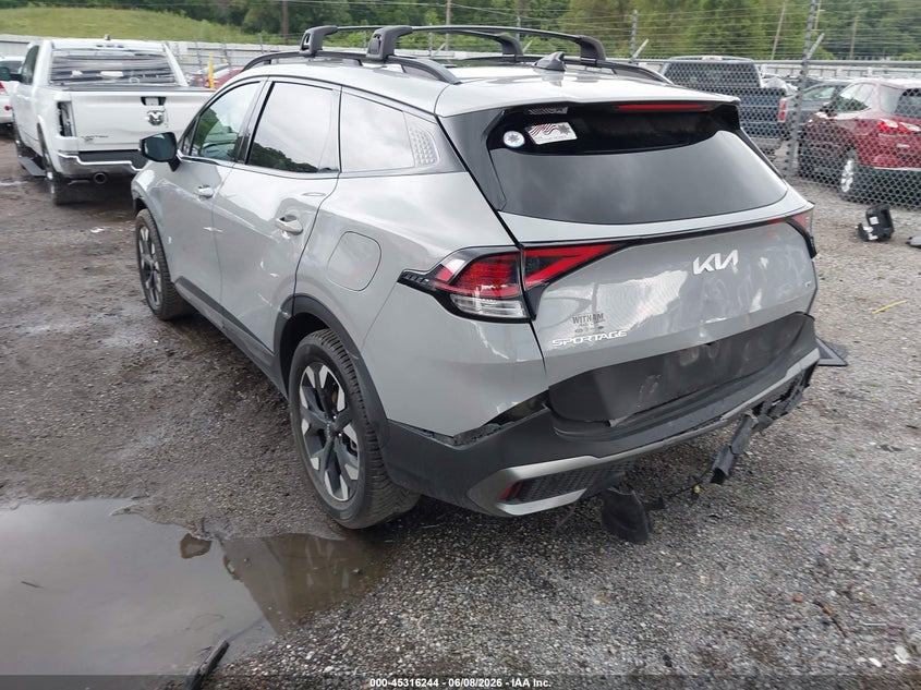 2024 Kia Sportage VIN 5XYK6CDF5RG150622 IAAI salvage auction — REAR END, Salvage Title, sold $8,400 on 2026-07-28 (photo 3)